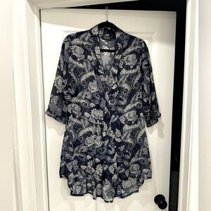 Papillon Sheer Tunic Shirtdress